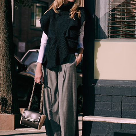 Classic meets Comfort: Loafers and Wide-Leg Pants Combo